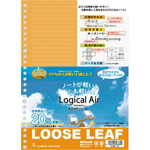 Nakabayashi Nakabayashi Logical Air Z Leaf B5A Kei 100 My /A LL-B504A/A