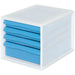 Nakabayashi Nakabayashi A4 Lettersleutelschakelaar/PP/Asa 3 Haken 1/Blauw- A4E-P04KB/B