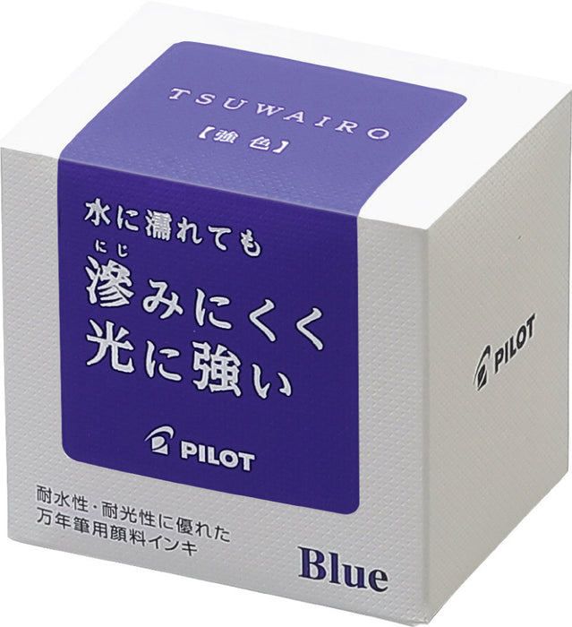 Pigmentblæk til fyldepenne Stærk farve (TSUWAIRO) Flaskeblæk INK-30TW-L Blå PILOT Pilot