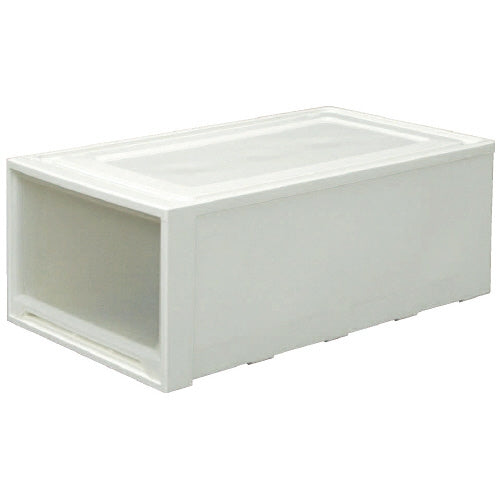 PLUS（プラス）オフィス家具 ロングチェスト MG-7430W ホワイト／クリア　4905009786442