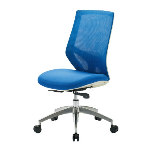 PLUS（プラス）オフィス家具 事務イス FCM-11 メッシュ ブルー　4942646074495