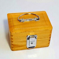 Collect stamp box (with lock) wooden beans AK-8
