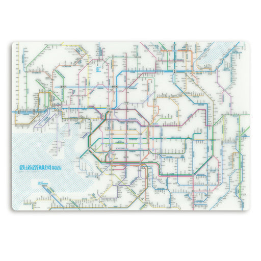Lembaran Peta Laluan Kereta Api Tokyo Cart Kansai Grafik Cart Tokyo Jepun 4562339392585