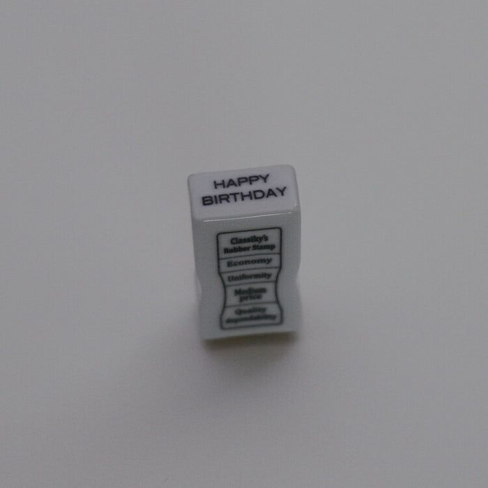 Kurashiki Design Office Timbre en porcelaine (JOYEUX ANNIVERSAIRE) 20451-07
