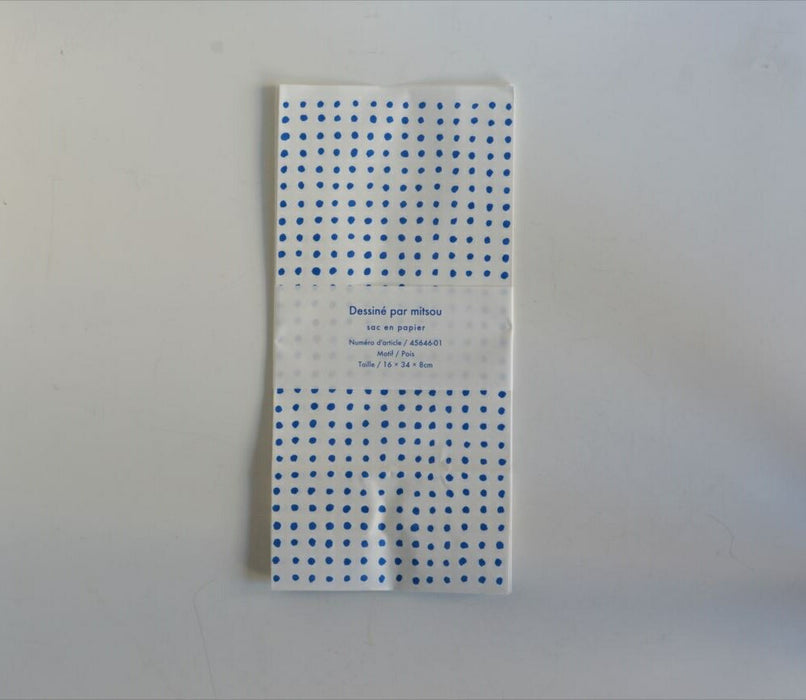 Saco de papel mitsou M Polka Dot Kurashiki Design