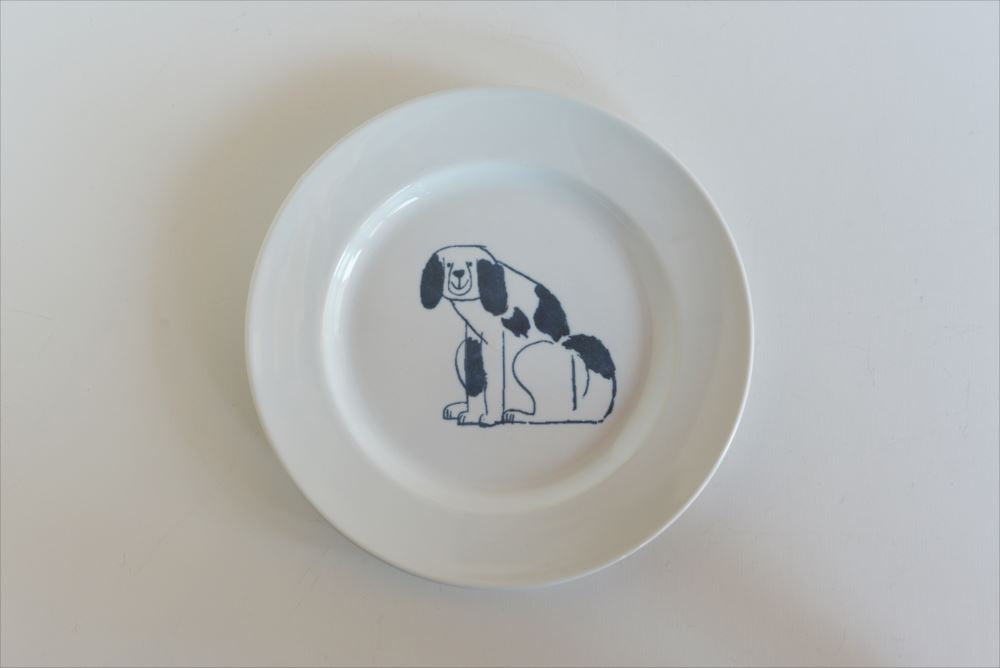 Kurashiki Design Torineko Bonbon Hond Rond Bord (Groot)