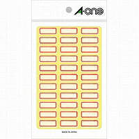 A-One Self Label Bingkai Merah 36 Halaman 18 Helaian 03001
