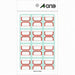 A-One Self Index Medium Red 12 pages 15 sheets 04005