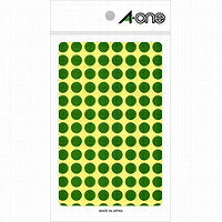 A-One Kleurlabel Groen Rond 9mm 14 Vellen 07003
