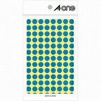 A-One Kleurlabel Leeg Rond 9mm 14 Vellen 07006