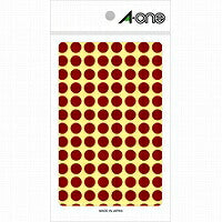 A-One Kleurlabel Bruin Rond 9mm 14 Vellen 07007