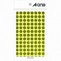 A-One Kleurlabel Goud Rond 9mm 8 Vellen 07011
