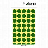 A-One Kleurlabel Groen Rond 15mm 14 Vellen 07023