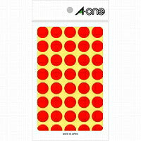 A-One Kleurlabel Oranje Rond 15mm 14 Vellen 07025