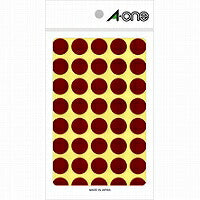 A-One Color Label Brun Rund 15 mm 14 ark 07027