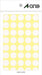 Étiquette de couleur A-one ronde blanche 15mmφ 14 feuilles (560 pièces) 07030