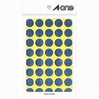 A-One Color Label Sølv Rund 15 mm 8 ark 07032