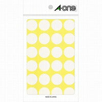A-One Color Label Hvid Rund 20 mm 14 ark 07050