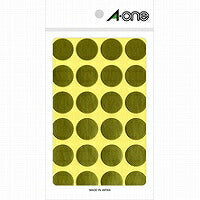 A-One Color Label Guld Rund 20 mm 8 ark 07051