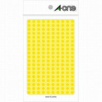 A-One Color Label Gul Rund 5 mm 9 ark 07064