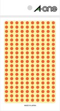 A-One Color Label Orange Rund 5 mm 9 ark 07065