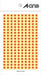 A-One Color Label Orange Rund 5 mm 9 ark 07065