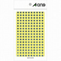 A-One Color Label Sølv Rund 5 mm 6 ark 07072
