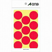 A-One Color Label Fersken Rund 30 mm 14 ark 07238