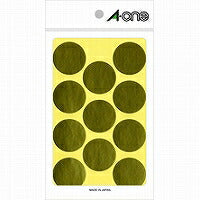 A-One Color Label Guld Rund 30 mm 8 ark 07241