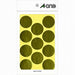 Label A-Satu Warna Emas Bulat 30mm 8 Helai 07241