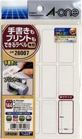 A-One Label that can be handwritten or printed 12 square sides 12 sheets 26007