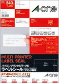 A-One PC & Word Processor Label Sticker Printer Dual Use 12 Pages 20 Sheets 28175