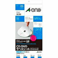 エーワン CD/DＶDラベルシール 光沢紙 内径小 10枚 29165