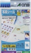 A-One Photo Stickers Papel fotográfico brillante 16 páginas 12 hojas 29331
