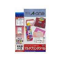 エーワン ラベルシール プリンタ兼用 24面 10枚 31511