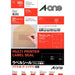 A-One Label Stickers for Printer Use, Craft Paper, Dark Brown, 12 Pages, 15 Sheets 31743