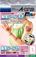 A-One Transfer Tattoo Sticker Transparent 2 ark 51112