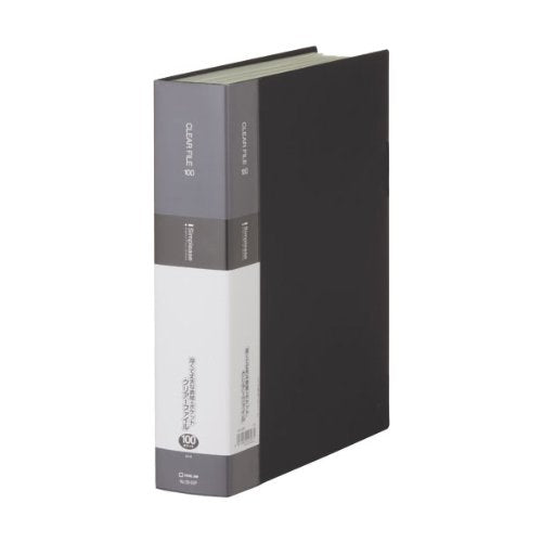 King Jim Clear File Simply's A4S 100P 136-5SP Black