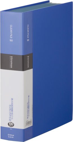 King Jim Clear File Simply's A4S 100P 136-5SP Blau