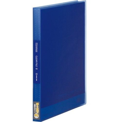 King Jim Clear File Simply's Transparent A4S 40P 186TSPW Kobaltblau