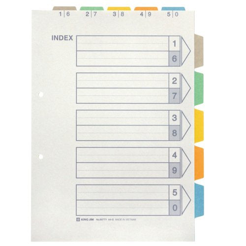 King Jim Color Index A4S con montagna superiore 907TY-5K