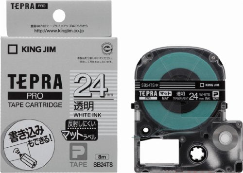 King Jim Tape Cartridge Tepra PRO SB24TS 24mm Matte Transparent