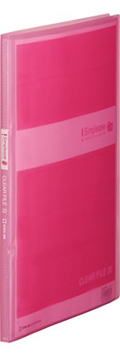 King Jim Clear File Transparent Simply's GX20P Pink A4S 186TSPGX Hin
