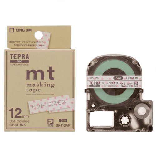 キングジム テープカートリッジ テプラPRO マスキングテープ mt SPJ12AP コスモス