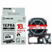 Tepra PRO Tape White/Red SJ18SR King Jim 4971660772568
