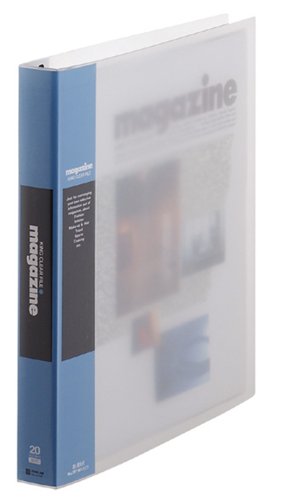 King Jim Clear File Magazine Replaceable A4S 197W Blue