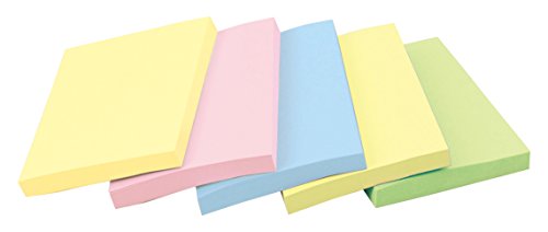 Post-it adesivi forti 75mm x 100mm 4 colori misti 90 fogli x 5 blocchi 657-5SSAP