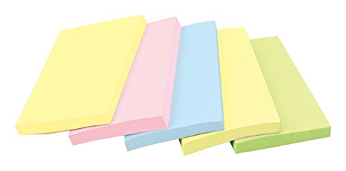 Quaderno post-it adesivo forte 75mm x 127mm 4 colori misti 90 fogli x 5 blocchi 655-5SSAP