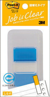 Haftnotizen, Jobe-Produkte, Nachfülltyp, normale Größe, mit Spender, blau, 44 mm x 25 mm, 50 Stück, 680DN-5, Haftnotizen aus Folie, Haftnotizen, Markierungen