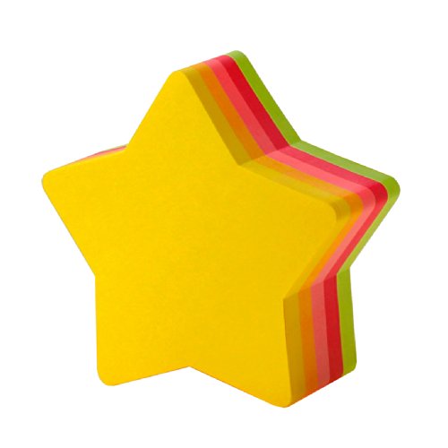 Nota Post-it Estrella 72x72mm 5 colores fluorescentes 225 hojas CC-32
